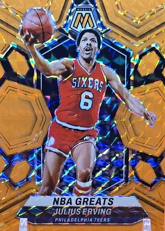 2023 Mosaic #292 NBA Greats - Orange Fluorescent /25