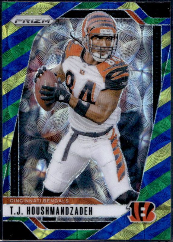 TJ Houshmandzadeh 2024 Prizm #63 Choice Blue Yellow Green RAW