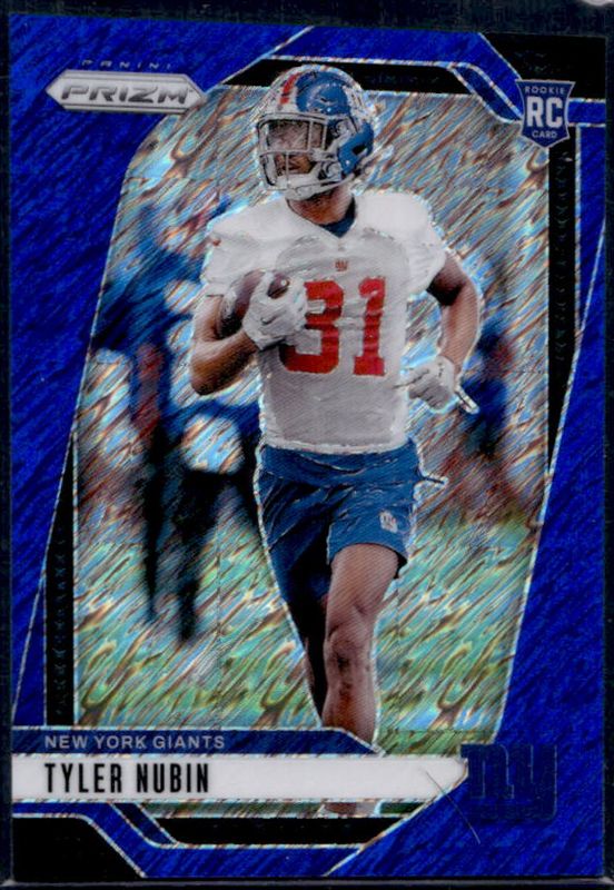 Tyler Nubin 2024 Prizm #395 Blue Shimmer /25 Rookie RAW