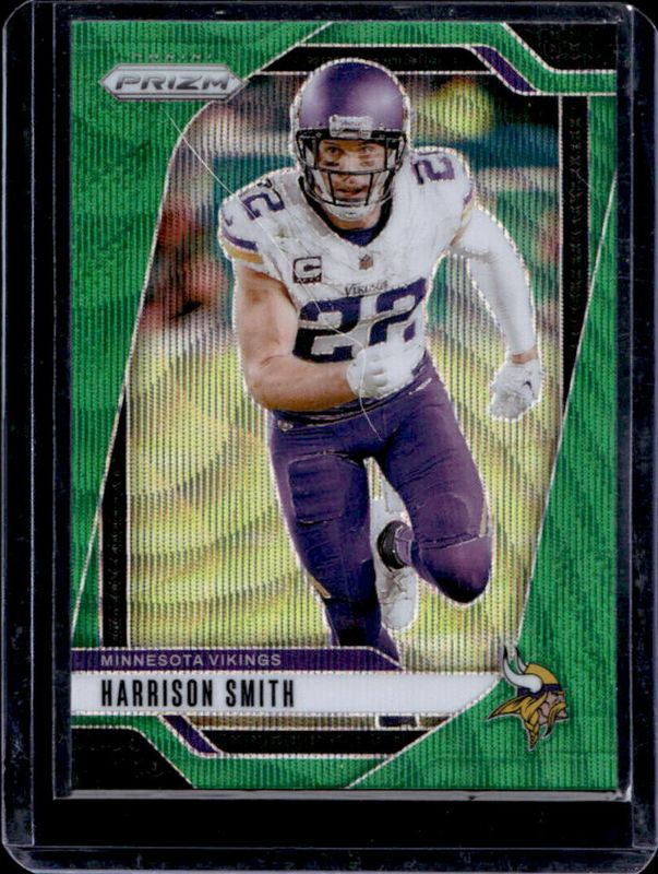 Harrison Smith 2024 Prizm #190 Green Wave RAW