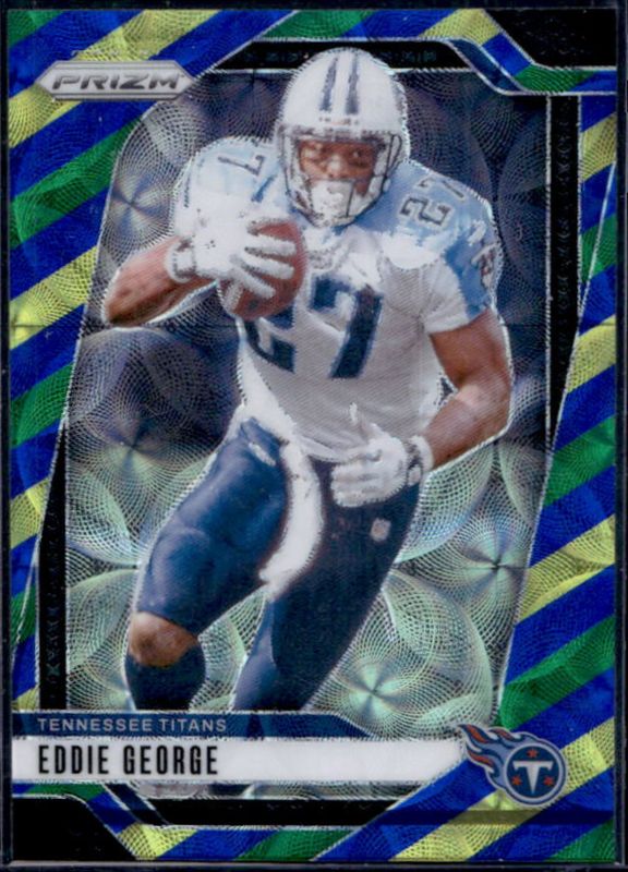 Eddie George 2024 Prizm #285 Choice Blue Yellow Green RAW