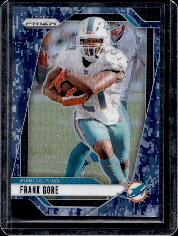Frank Gore 2024 Prizm #184 Navy Camo /25 RAW