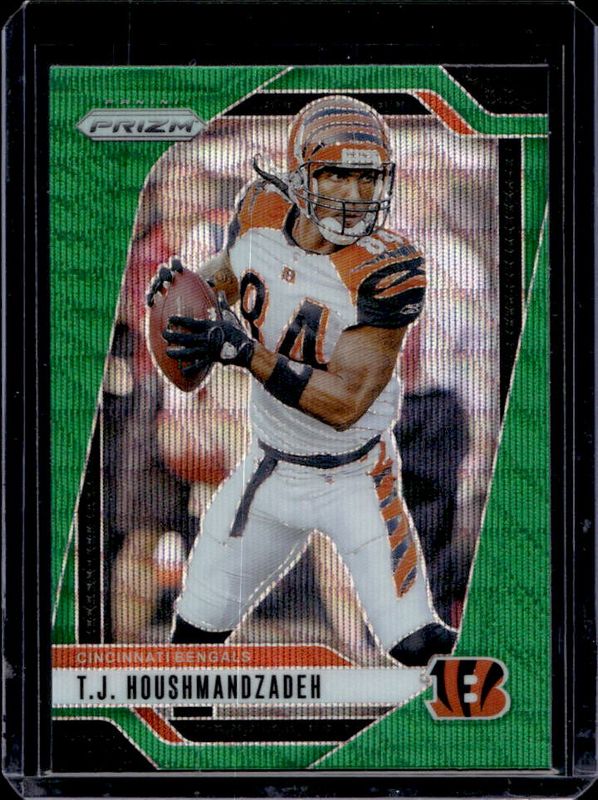 TJ Houshmandzadeh 2024 Prizm #63 Green Wave RAW