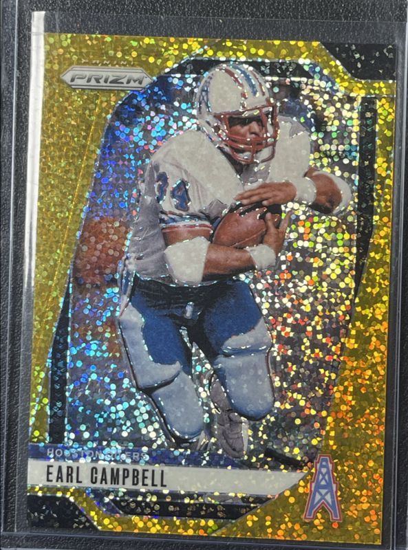 Earl Campbell 2024 Prizm #297 Gold Sparkle /24 RAW