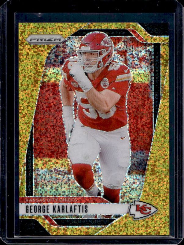George Karlaftis 2024 Prizm #142 Gold Sparkle /24 RAW