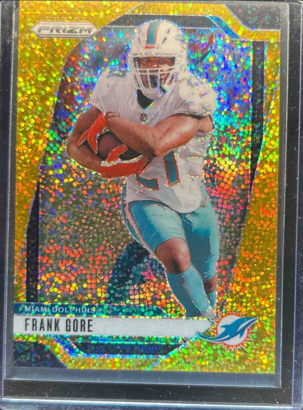 Frank Gore 2024 Prizm #184 Gold Sparkle /24 RAW