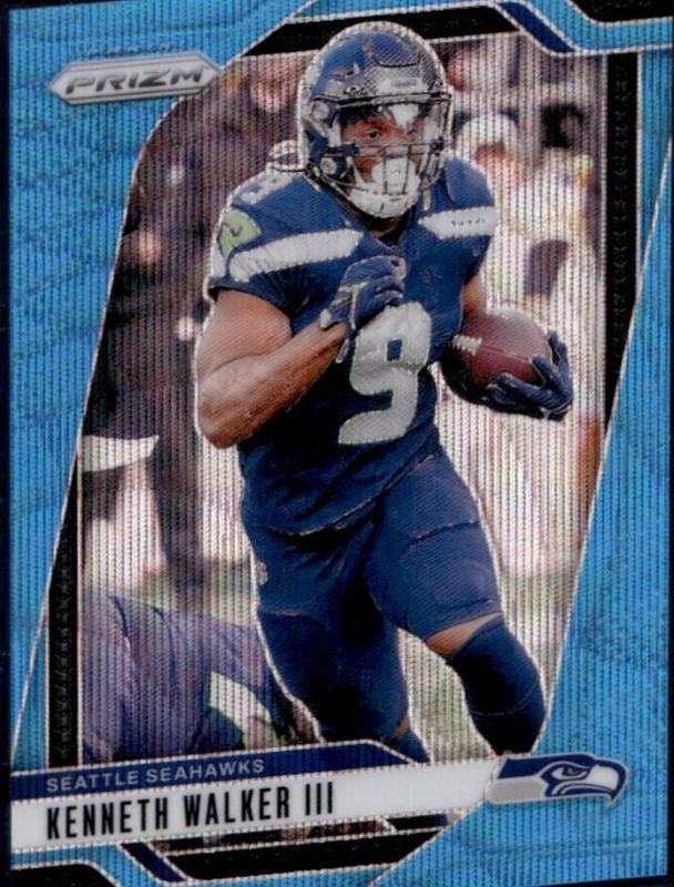 Kenneth Walker III 2024 Prizm #260 Blue Wave /230 RAW
