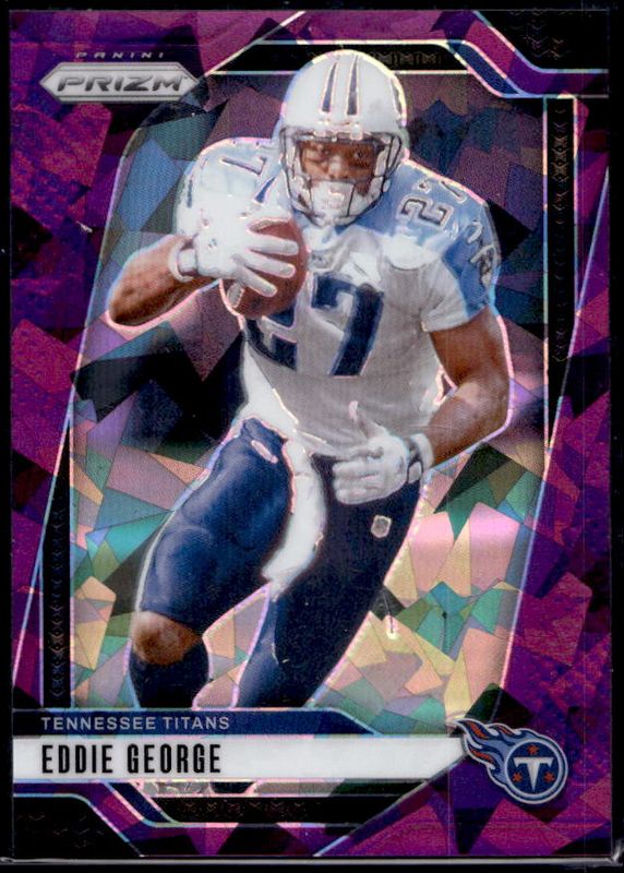 Eddie George 2024 Prizm #285 Purple Ice /225 RAW