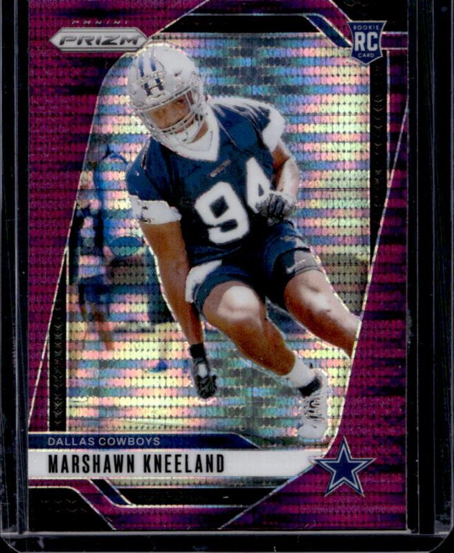 Marshawn Kneeland 2024 Prizm #373 Purple Pulsar Rookie RAW
