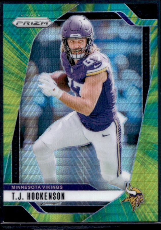 TJ Hockenson 2024 Prizm #188 Hyper /180 RAW