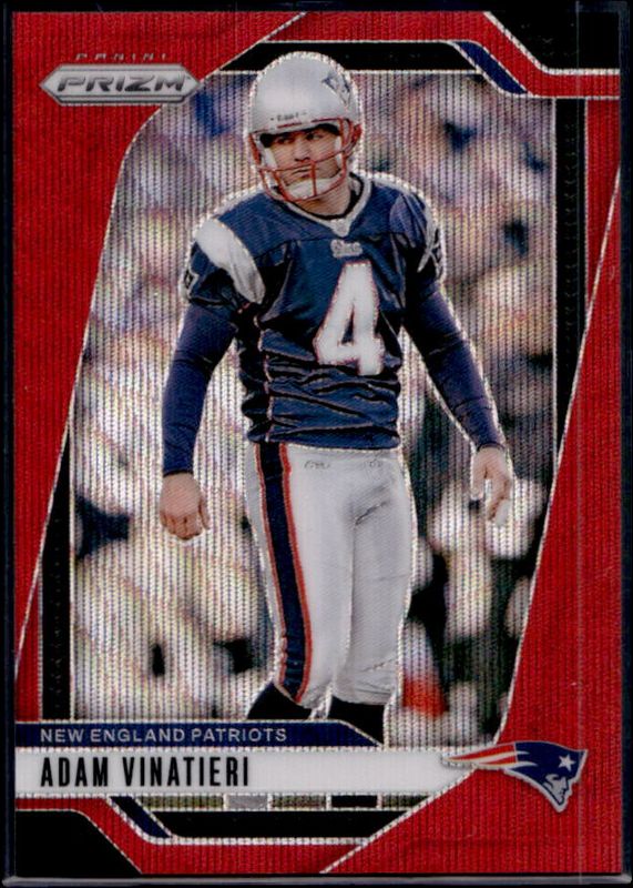 Adam Vinatieri 2024 Prizm #199 Red Wave /149 RAW