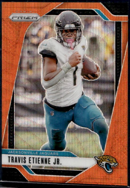 Travis Etienne Jr. 2024 Prizm #130 Orange Wave /60 RAW