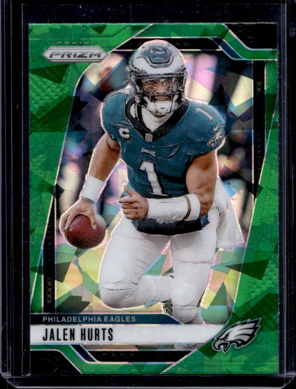 Jalen Hurts 2024 Prizm #231 Green Ice RAW