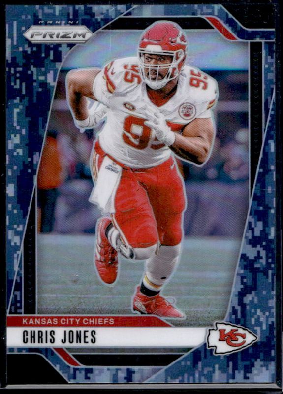Chris Jones 2024 Prizm #143 Navy Camo /25 RAW