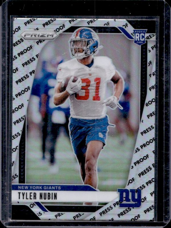 Tyler Nubin 2024 Prizm #395 Press Proof /(SSP) Rookie RAW