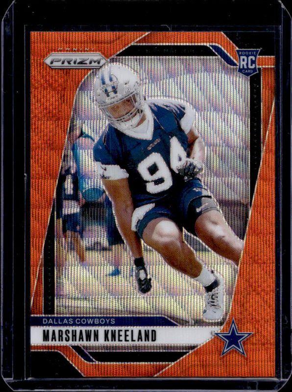 Marshawn Kneeland 2024 Prizm #373 Orange Wave /60 Rookie RAW