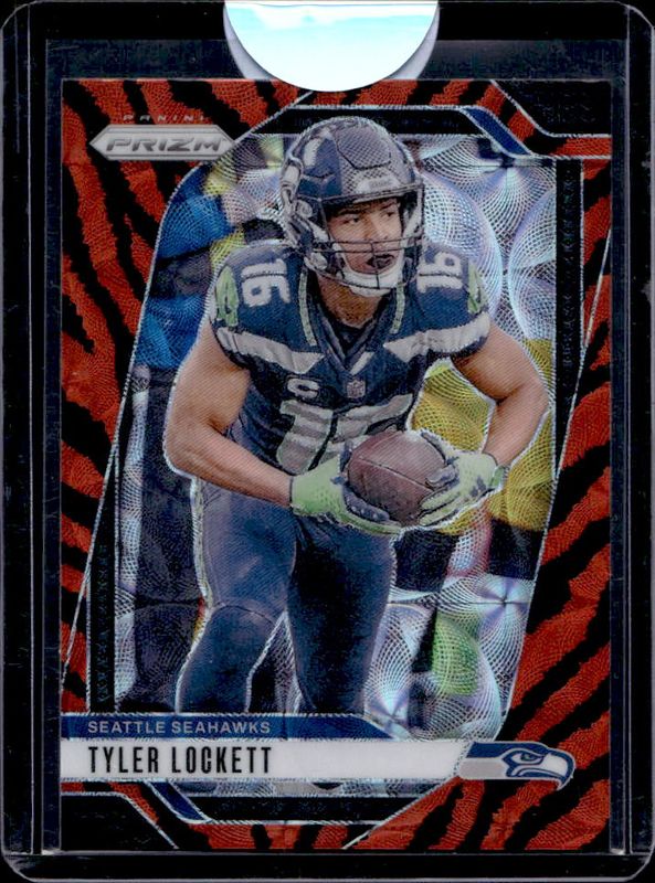 Tyler Lockett 2024 Prizm #262 Choice Tiger Stripe /(SSP) RAW