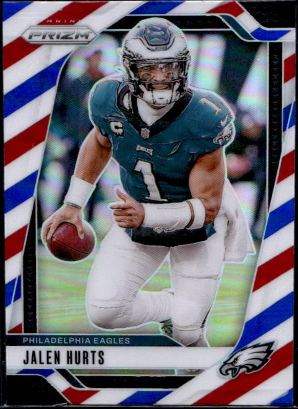 Jalen Hurts 2024 Prizm #231 Red White Blue RAW