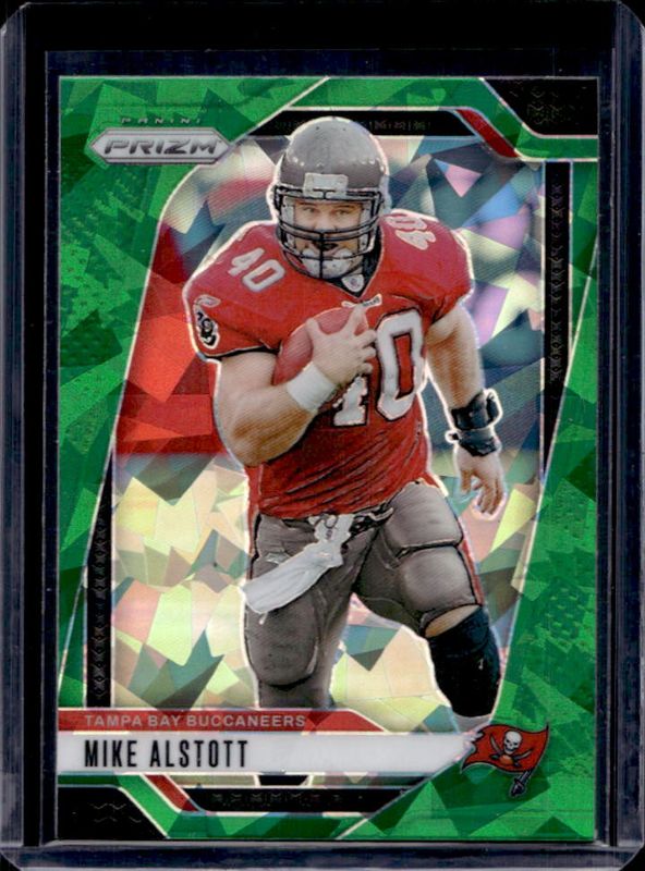 Mike Alstott 2024 Prizm #275 Green Ice RAW