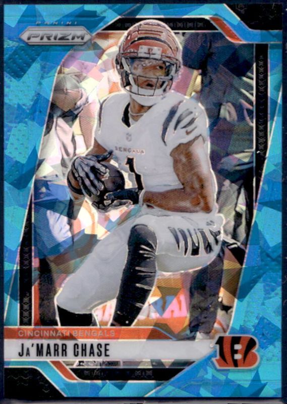 Ja'Marr Chase 2024 Prizm #57 Blue Ice /99 RAW