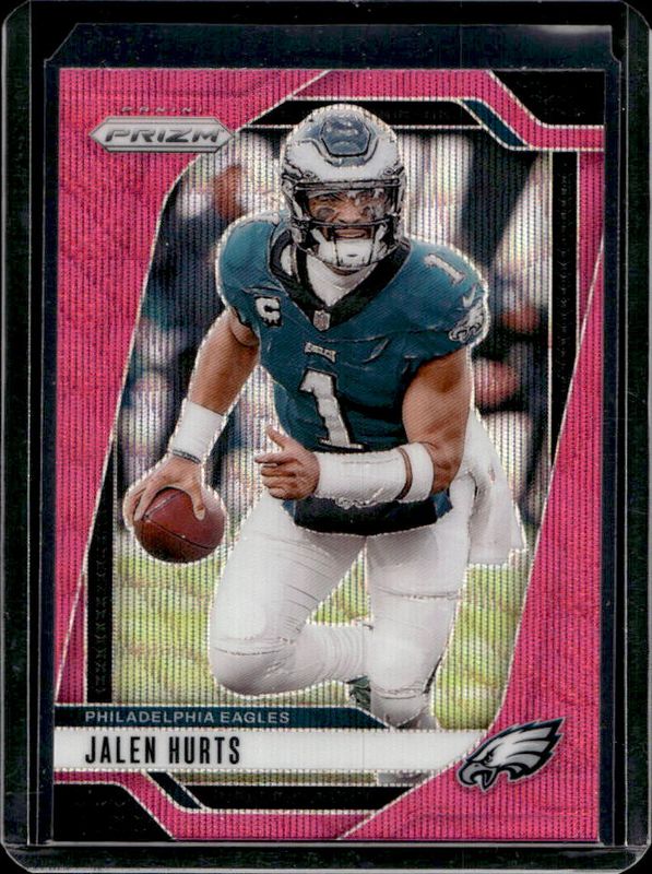 Jalen Hurts 2024 Prizm #231 Pink Wave RAW
