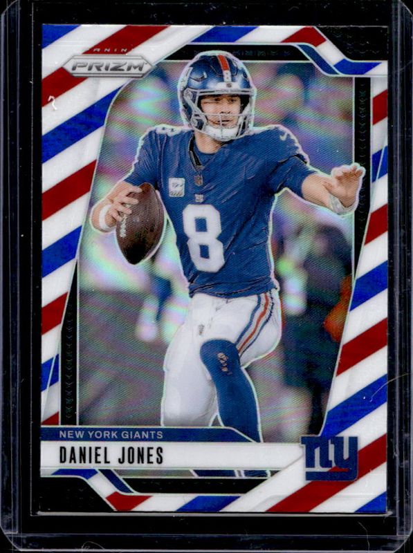 Daniel Jones 2024 Prizm #212 Red White Blue RAW