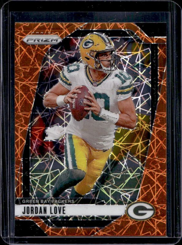 Jordan Love 2024 Prizm #101 Lazer RAW