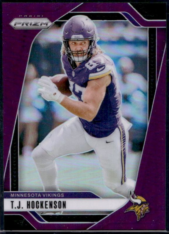 TJ Hockenson 2024 Prizm #188 Purple /125 RAW