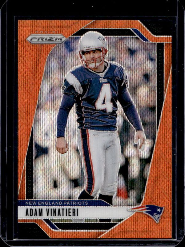 Adam Vinatieri 2024 Prizm #199 Orange Wave /60 RAW