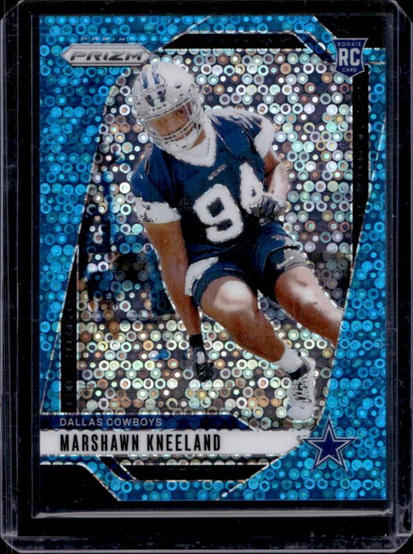 Marshawn Kneeland 2024 Prizm #373 No Huddle Blue /99 Rookie RAW