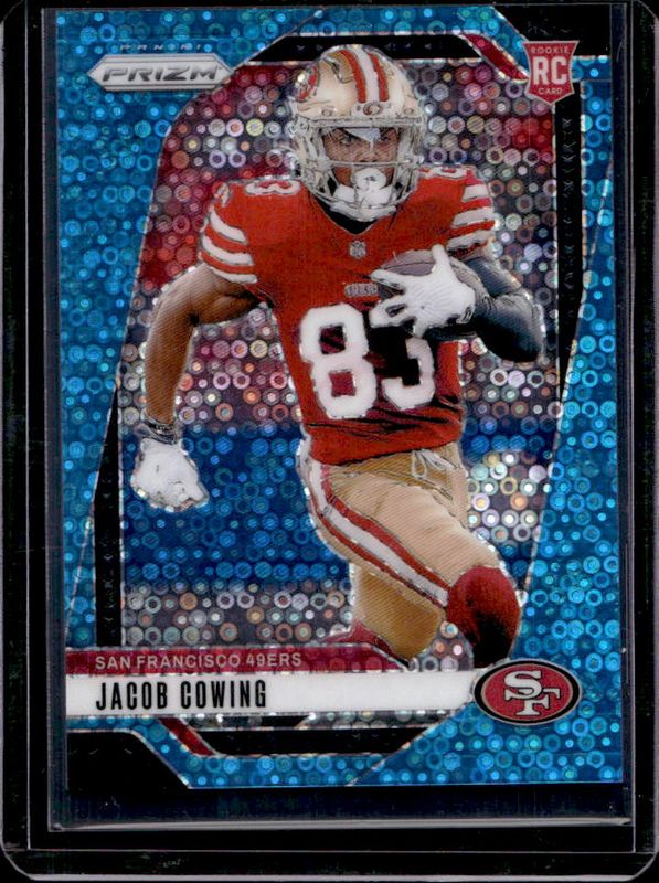 Jacob Cowing 2024 Prizm #335 No Huddle Blue /99 Rookie RAW