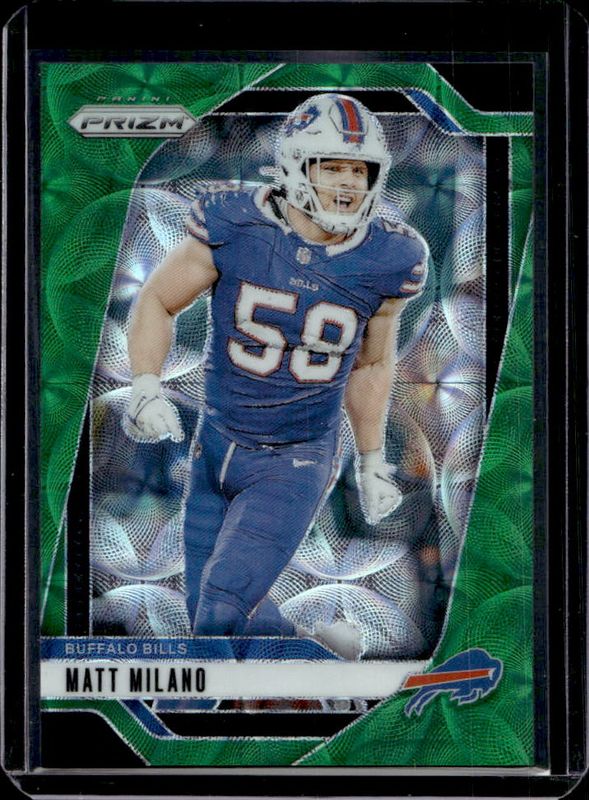 Matt Milano 2024 Prizm #33 Green Scope /75 RAW