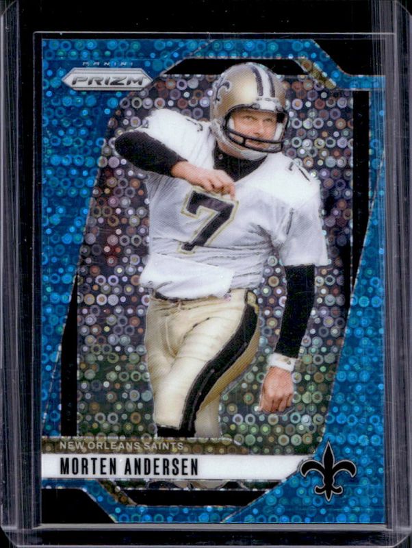Morten Andersen 2024 Prizm #211 No Huddle Blue /99 RAW