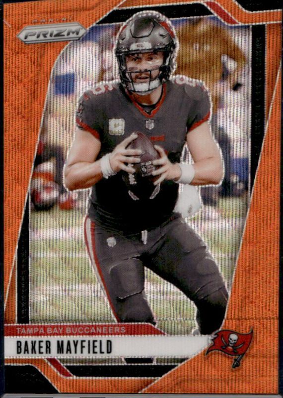 Baker Mayfield 2024 Prizm #268 Orange Wave /60 RAW