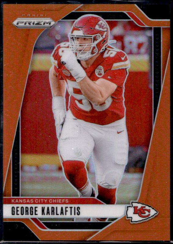 George Karlaftis 2024 Prizm #142 Orange /249 RAW