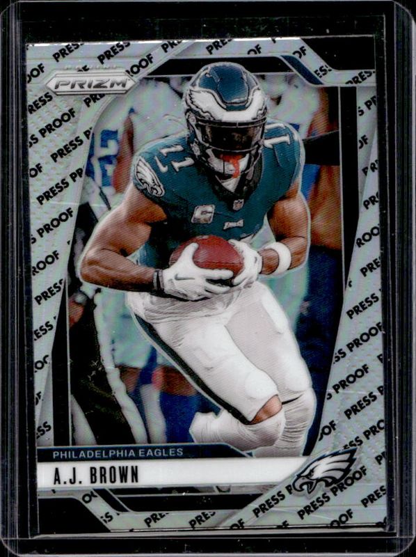 AJ Brown 2024 Prizm #233 Press Proof /(SSP) RAW