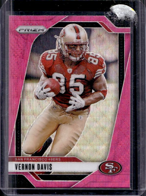 Vernon Davis 2024 Prizm #258 Pink Wave RAW