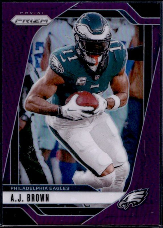 AJ Brown 2024 Prizm #233 Purple /125 RAW
