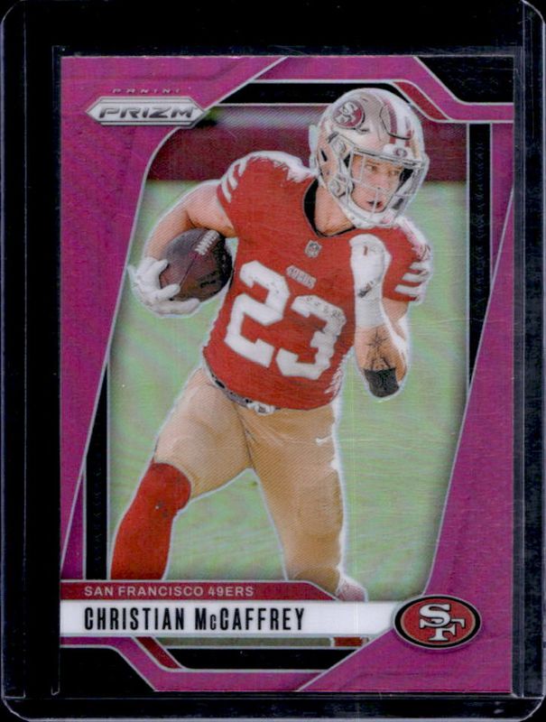 Christian McCaffrey 2024 Prizm #250 Pink RAW