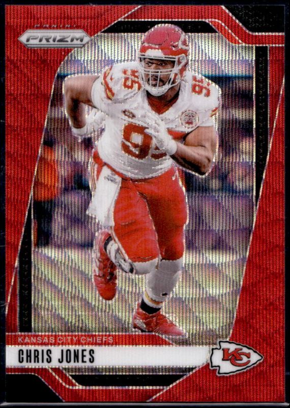Chris Jones 2024 Prizm #143 Red Wave /149 RAW