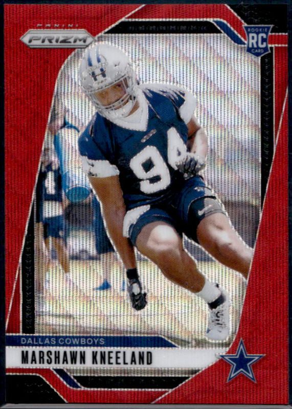Marshawn Kneeland 2024 Prizm #373 Red Wave /149 Rookie RAW