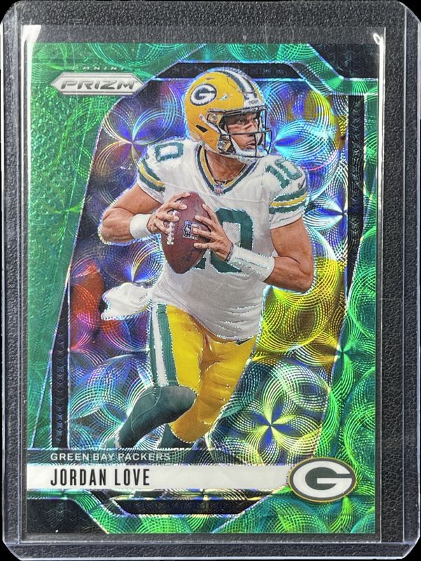 Jordan Love 2024 Prizm #101 Green Scope /75 RAW