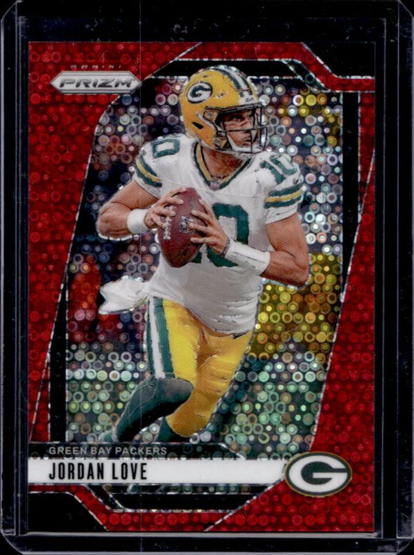 Jordan Love 2024 Prizm #101 No Huddle Red /75 RAW