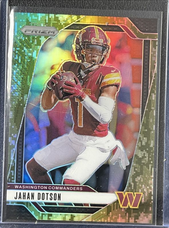 Jahan Dotson 2024 Prizm #290 Forest Camo /15 RAW