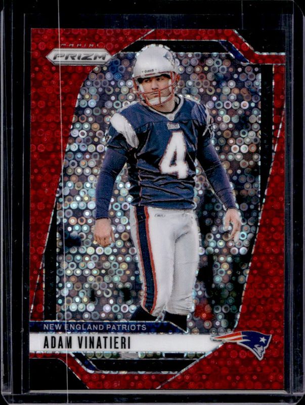 Adam Vinatieri 2024 Prizm #199 No Huddle Red /75 RAW