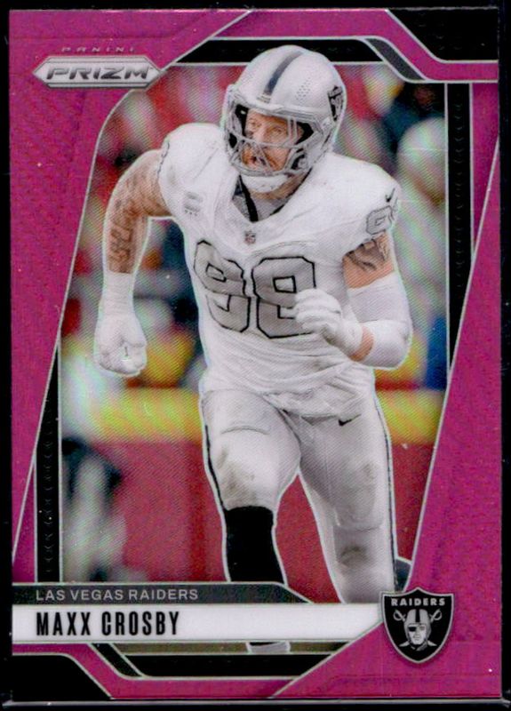 Maxx Crosby 2024 Prizm #152 Pink RAW