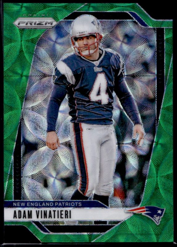 Adam Vinatieri 2024 Prizm #199 Green Scope /75 RAW