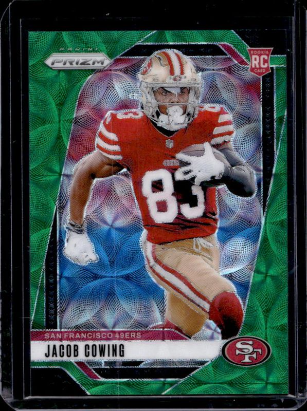 Jacob Cowing 2024 Prizm #335 Green Scope /75 Rookie RAW