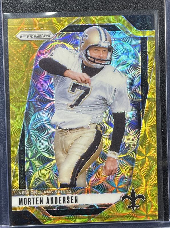 Morten Andersen 2024 Prizm #211 Choice Gold /10 RAW