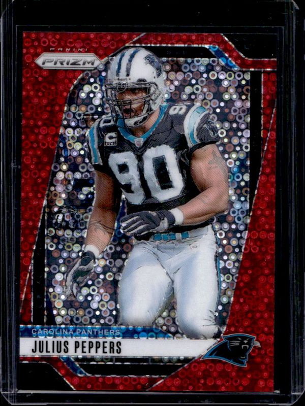 Julius Peppers 2024 Prizm #43 No Huddle Red /75 RAW